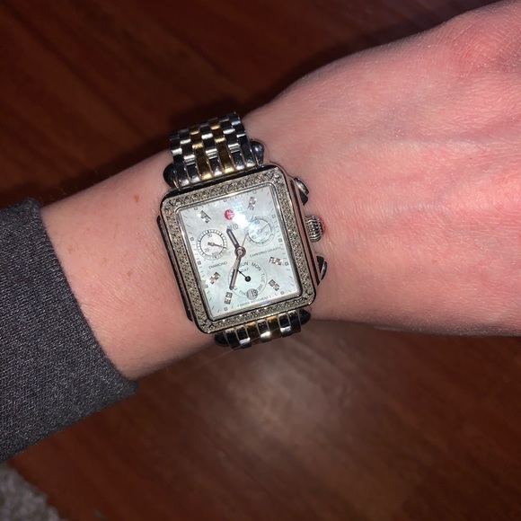 diamond michele watch